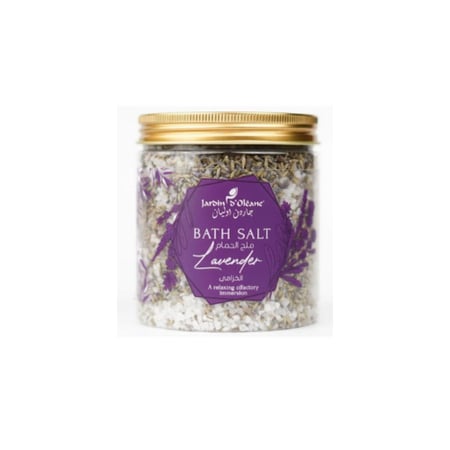 ملح الحمام بخلاصة الخزامى ( لافندر ) من جاردن اوليان , 500 جرام
