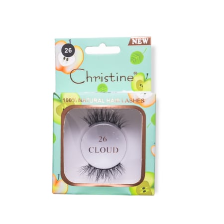 كرستين رموش شعر طبيعي رقم 26 كلاود CH-E2115