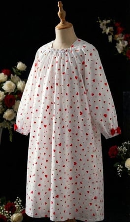 فستان صلاة وخمار - قطن تركي 100%- عمر 8-9 سنوات - الأسهل في اللبس شرشف صلاة بناتي لطيف