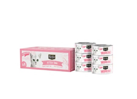 كت كات علب متعددة تونا منزوع العظم للقطط الصغيرة