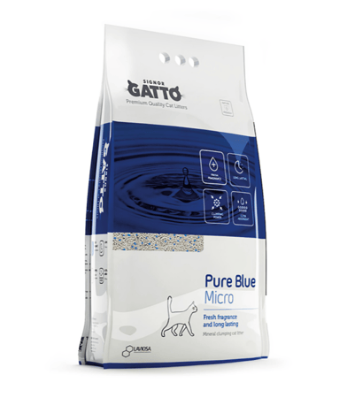 سينيور غاتو الأزرق الناعم رمل للقطط برائحة منعشة 10 لتر