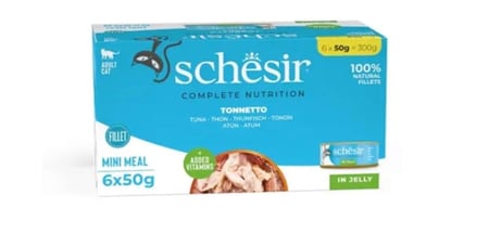 شيزر معلبات متعددة تونا في الجيلي للقطط 6×50غ