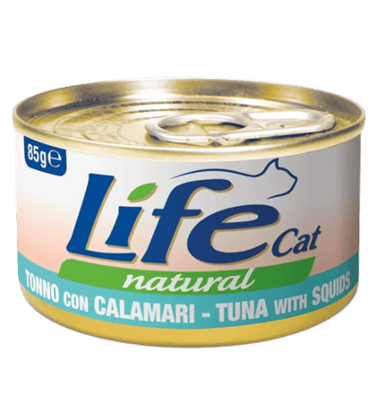 معلبات لايف كات تونه مع الحبار