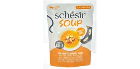 SCHESIR SOUP WET CAT TUNA 40GM