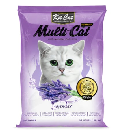 كت كات ملتي كات رمل للقطط بروائح متعددة 30 لتر