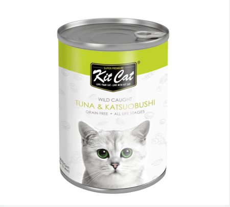 كت كات معلبات التونة و سمك البونيتو طعام رطب للقطط 400جرام