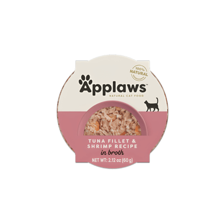 ابلاوز صحن طعام رطب للقطط تونا مع الجمبري 60g