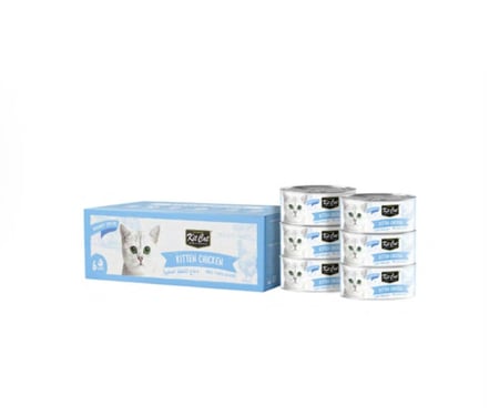 كت كات علب متعددة دجاج منزوع العظم للقطط الصغيرة