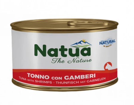ناتوا طعام رطب للقطط معلبات بنكهة التونا مع الجمبري 150جرام
