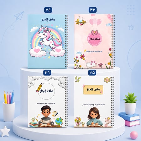 ملف إنجاز الطالب - تصاميم 33-36