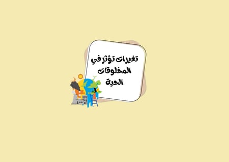مطوية تغيرات تؤثر في المخلوقات الحية العلوم الصف الثالث