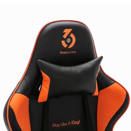 كرسي قيمز K3 لون أسود و برتقالي