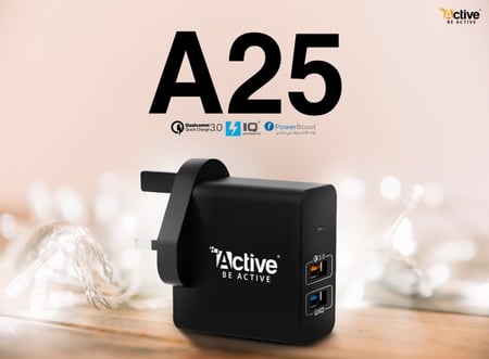 شاحن جداري A25 بمنفذين USB