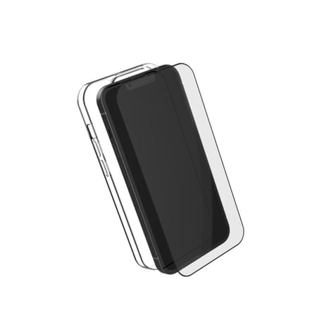 بكج حماية 4IN1 -شاشة حماية + عدسات منفصلة بـ إطار شفاف + إطار تركيب + غطاء ايفون - أيفون 14