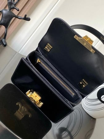 حقيبة TEEN GARANCE من جلد العجل اللامع
