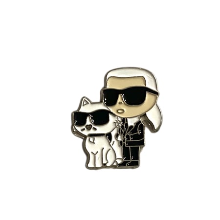 ملصق / ستيكر  معدنية كارل والقط