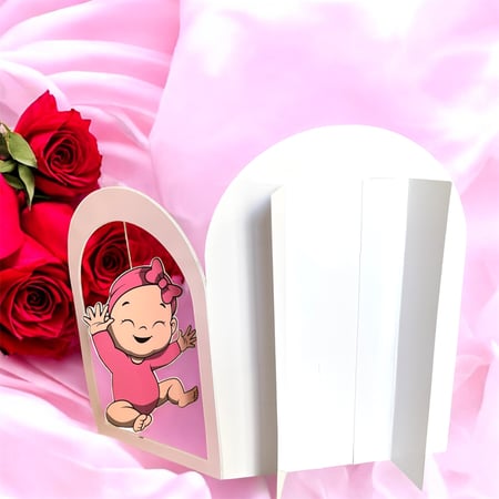 كرت وحقيبه توزيعات للمواليد ٣ قطع