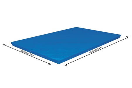غطاء مسابح أعمدة مستطيل 2.59 متر × 1.70 متر