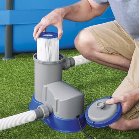 فلتر تنظيف مسبح برأسين 1500 جالون