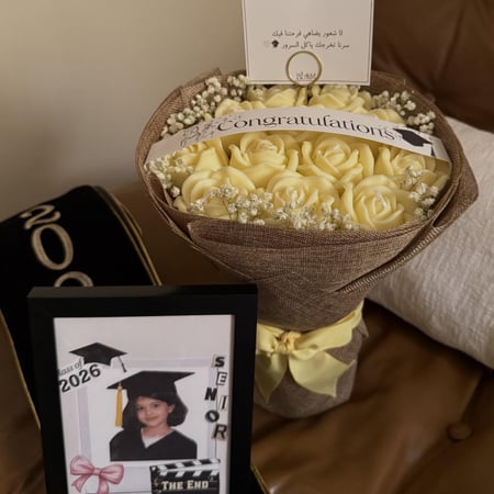 Graduation candle bouquet