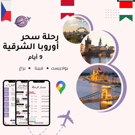 خطة سفر - المجر + النمسا + التشيك – 9 أيام (شاملة وجاهزة)
