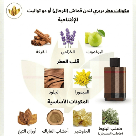 عطر بربري لندن قماش للرجال او دو تواليت - 100 مل
