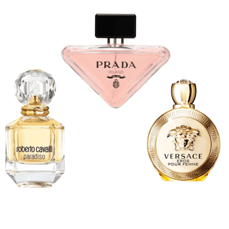 مجموعة الأنوثة الفاخرة – Versace, Prada & Cavalli