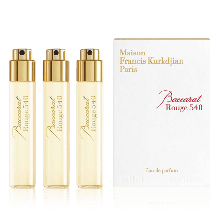 طقم عطر باكرات روج 540 من ميسون فرانسس كركدجيان - او دي بارفيوم - 3 قطع 11مل