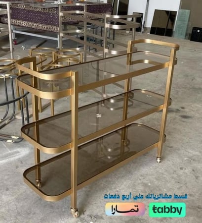 عربيه تقديم 3دور لون ذهبي جزاز عسلي