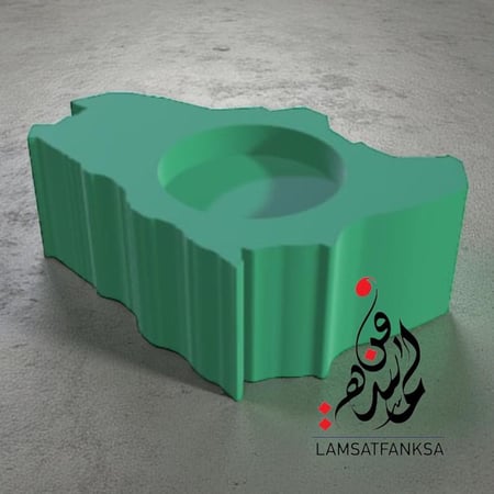 مبخرة خريطة السعودية