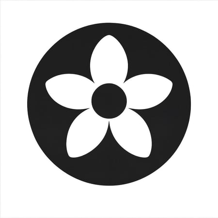 قالب شعار الوردة مربع ( شكل 2 )