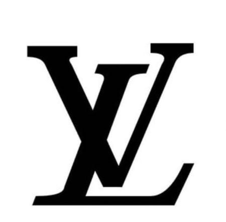 قالب شعار LV دائري