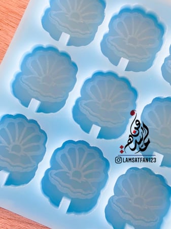 قالب محارة لؤلؤ بفتحة للفنجان