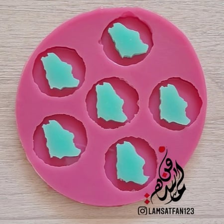 الخريطة قطع صغيرة 3 سم