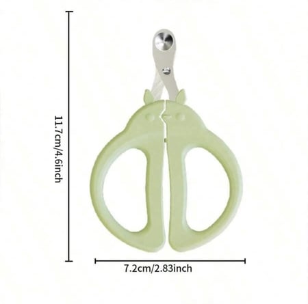 مقص اظافر للقطط بفتحة دائرية مانعة للنزيف