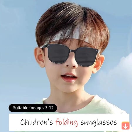 نظارات شمسية للأطفال قابلة للطي مضادة للأشعة فوق البنفسجية للأولاد والبنات نظارات شمسية عصرية للأطفال الكبار