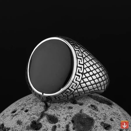 جديد الفولاذ المقاوم للصدأ الايبوكسي خاتم الأزياء والمجوهرات الزفاف والحبيب هدية للرجل