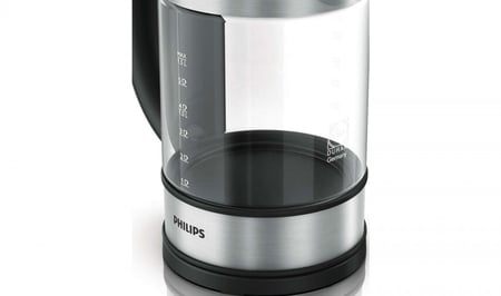 فيليبس ديلي كولكشن غلاية 1.5 لتر 2200 واط أسود وفضي - HD9342-02