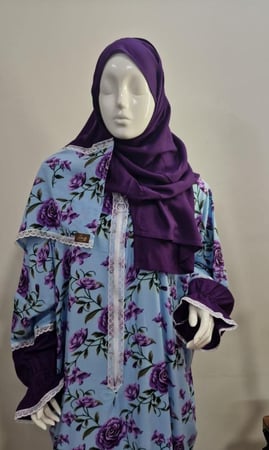 ثوب صلاه سحاب كلفه و قماش ساده