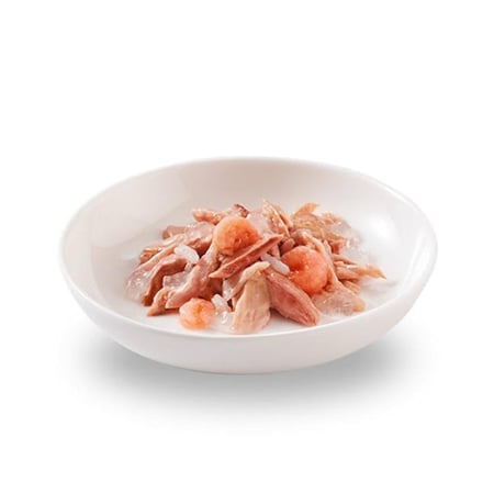 شيزر طعام رطب التونا والجمبري في الجيلي للقطط 50غ×6