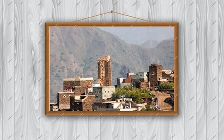 منظر لقرية المسترب الأثرية