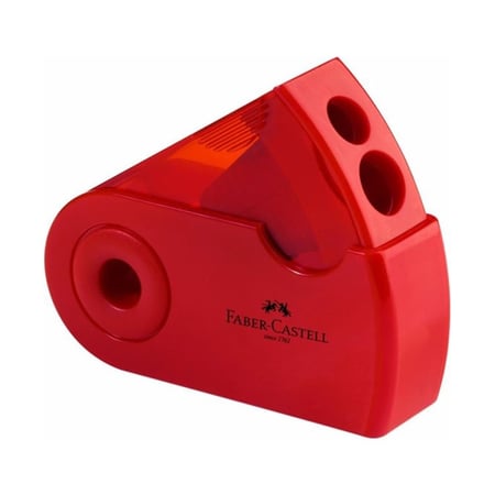 براية بلاستيكية فتحتين  -FABER CASTELL