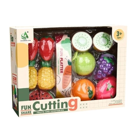 لعبة خضروات وفواكه بلاستيك