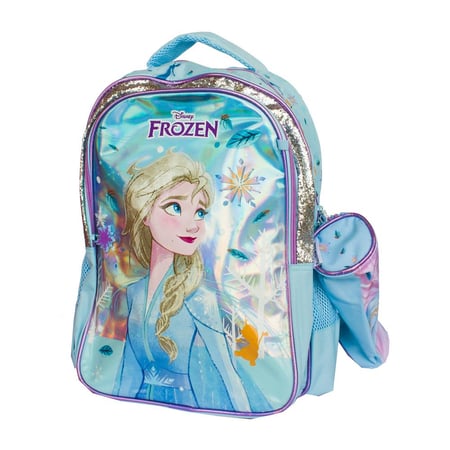 شنطة ظهر بطبعات ديزني فروزن مع مقلمية - 16 بوصة