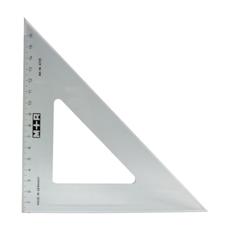مثلث 45 درجة / 25 سم