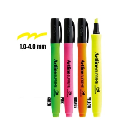 أقلام تظهير (هايلايتر) 4 لون - ARTLINE