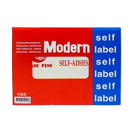 استيكر أبيض مستطيل  ( 105 ) - MODERN