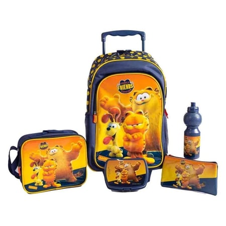 طقم شنطة عجلات 18 إنش - Garfield