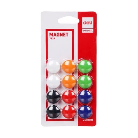 مغناطيس دائري ملونة كبير - DELI