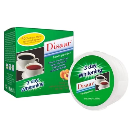 بودرة اسنان لإزالة بقع الشاي والقهوة  50 جم من ديسار